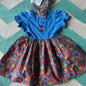 Eleanor Rose Floral Surprise Dress with matching Headband